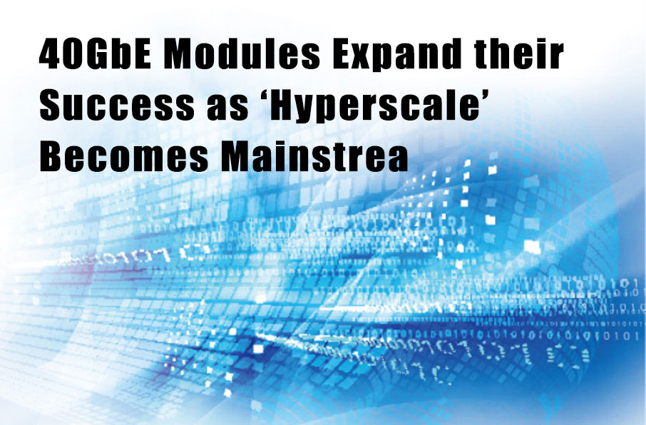 40GbE Modules Expand their Success as ‘Hyperscale’ Becomes Mainstrea