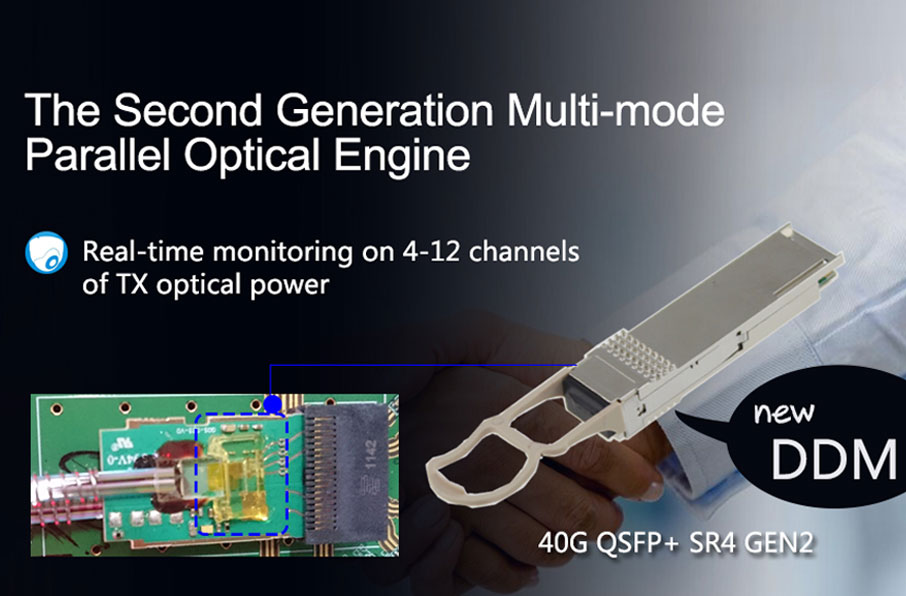 40G QSFP+ GEN2 Compare to 40G QSFP+: Real-time DDM Function